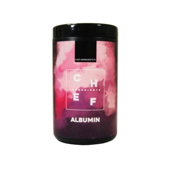 ALBUMIN 400 g - Chef ingredients. Albumina wysoko pienista w proszku do wytwarzania dużych bąbelków z płynów.